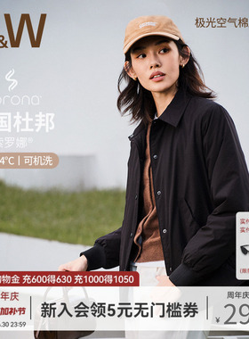 SW速惟棉服女款秋冬2025新款保暖棉服外套复古巴恩风防泼水夹克