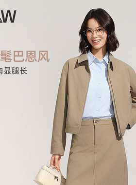 SW速惟休闲外套女短款巴恩风户外夹克宽松休闲通勤百搭外套2026新