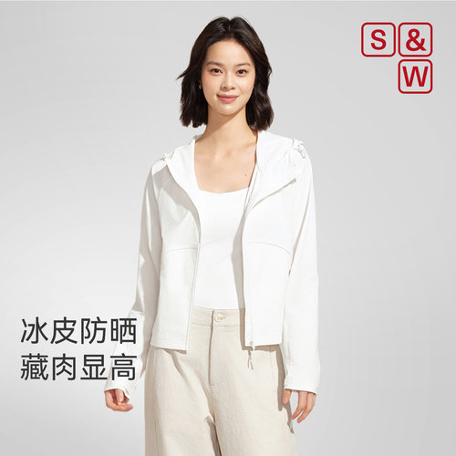 SW速惟冰皮防晒衣外套女透气轻薄户外凉感原纱防紫外线衣服女款