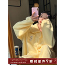馨帮帮2025年秋冬新款 卡通小熊珊瑚绒睡衣女可外穿保暖家居服套装