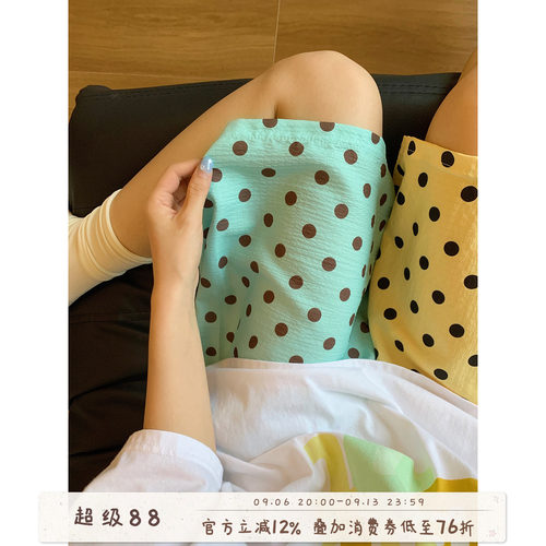 馨帮帮夏季薄款波点遛弯睡裤