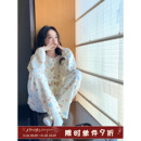 家居服套装 冬季 可爱卡通小狗夹棉睡衣女圆领开衫 馨帮帮Homedress