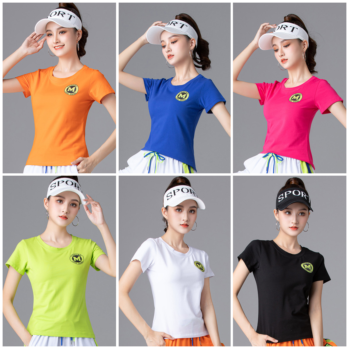 夏装新款t恤半袖运动服广场舞