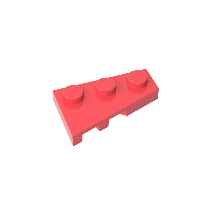 正版高砖积木零件GDS-547配件2x3 楔形板(右)兼容43722小颗粒拼插