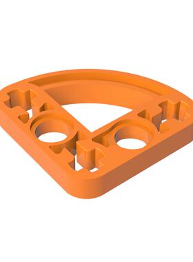 正版高砖积木零件GDS-990配件3x3弧型带孔臂(薄)兼容32249MOC拼插