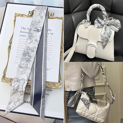 法式100%桑蚕丝缠包丝巾