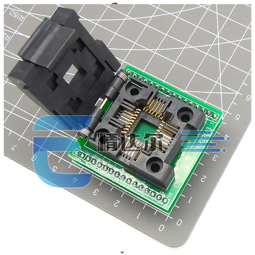 进口翻盖式PLCC32 DIL32/PLCC32 ZIF-CS PLCC32专DIP32芯片烧录座