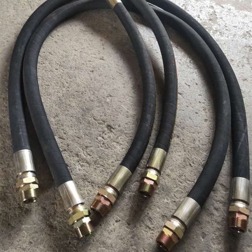 4分6分1寸螺杆空压机储气罐高压软气管液压钢丝管设备连接高压管