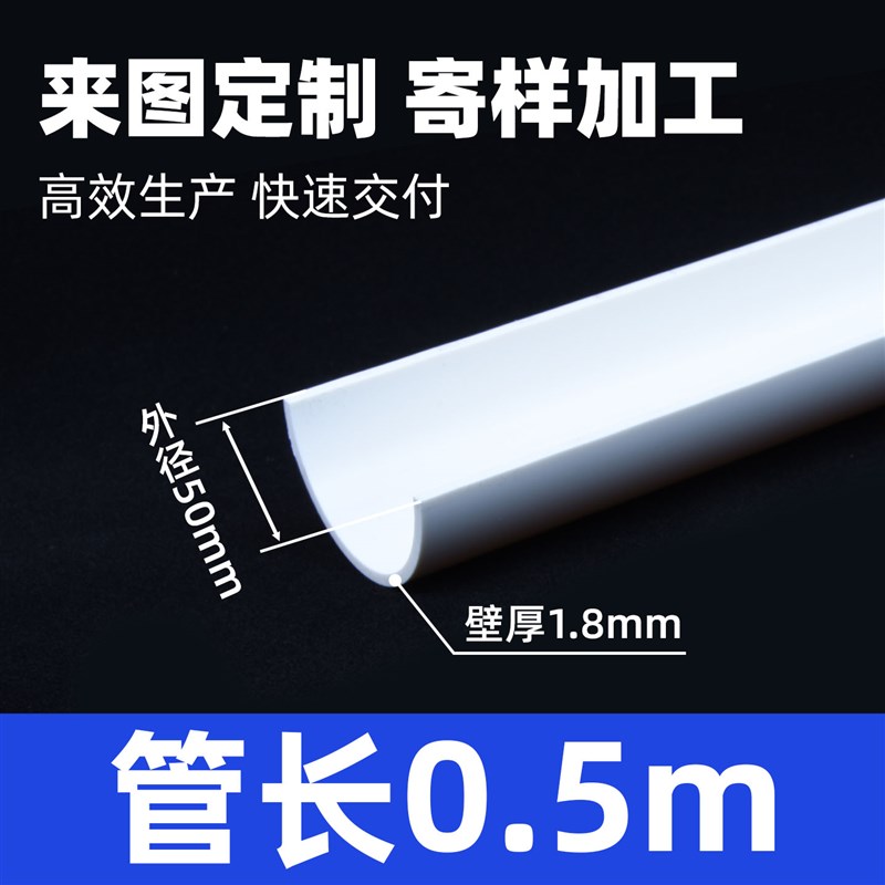 PVC半圆管排水管U型槽集装箱压条拱形管排污管雨水管塑料管子管道图片