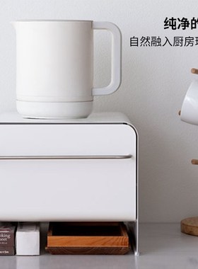 日本BE WORTH STYLE厨房金属抽拉置物架咖啡机收纳抽屉吧台储物柜
