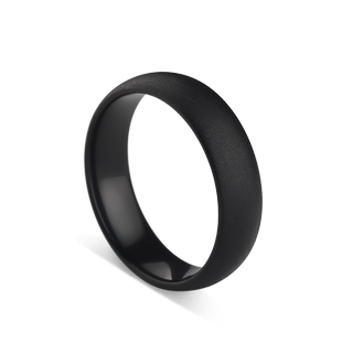 MOKANI钨金指环磨砂戒指男潮人黑色戒子简约时尚介指饰品个性刻字