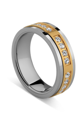 MOKANI轻奢时尚钨金男士指环正品