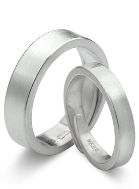 梦卡妮男士拉丝刻字足银戒指99