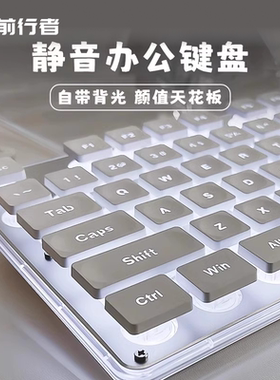 前行者静音键盘真机械手感女生办公专用有线无线游戏电脑鼠标套装