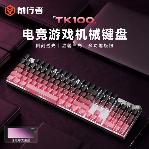 前行者侧刻机械键盘游戏办公通用