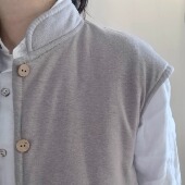 onrays 汉麻有机棉保暖新疆棉填充护腰肩颈中医养生马甲小坎肩