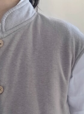 onrays|汉麻有机棉保暖新疆棉填充护腰肩颈中医养生马甲小坎肩