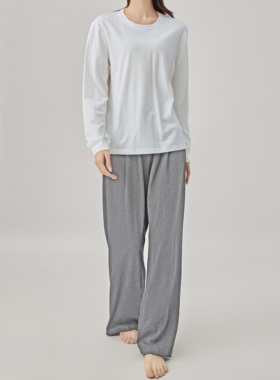 汉麻有机棉瑜伽裤睡裤慵懒风家居长裤宽松舒适柔软透气吸汗薄款