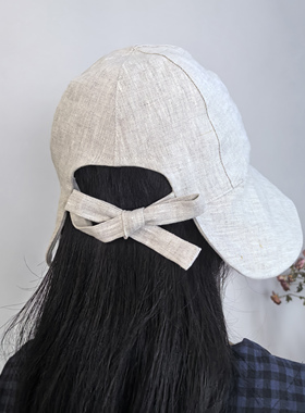 onrays||100%亚麻大帽檐防晒防刮飞渔夫帽盆帽