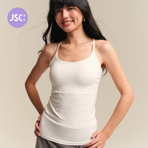 JSC无缝细肩带运动背心女百搭
