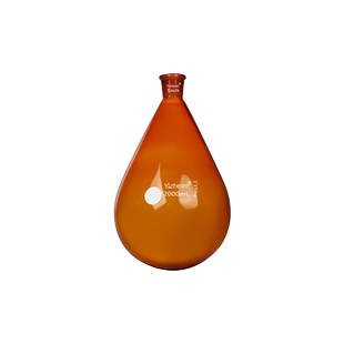 翌哲茄形瓶茄形烧瓶单口圆底梨形瓶茄型烧瓶旋蒸瓶50/100/250/500/1000/2000/3000ml旋转蒸发仪茄型反应瓶