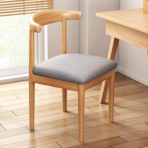 飞檀铁艺牛角椅家用靠背凳子