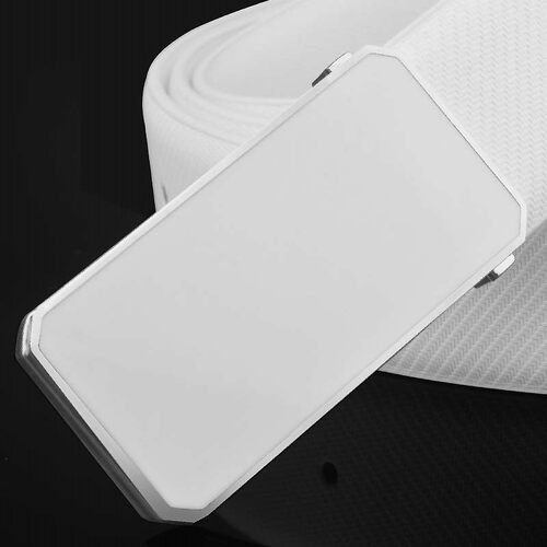 男女士真皮简约休闲白色皮带