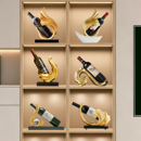 红酒架摆件轻奢高档电视柜酒柜装 高端大气 饰品餐边柜红酒架拖套装