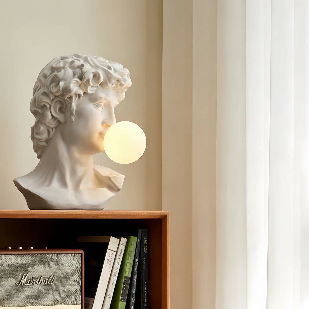 欧式艺术摆件大卫头像雕塑客厅家居装饰品树脂工艺品