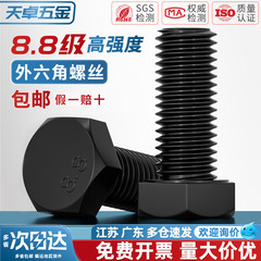 8.8级外六角螺丝螺栓M3M4M5M6M8M10M12M16*30x40x50x60x70x80X100