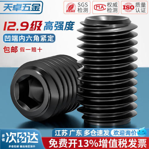 【13%专票】12.9级凹端紧定螺丝