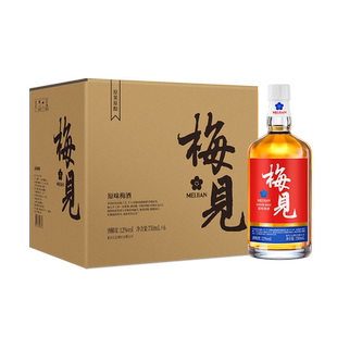 梅见X文成武联名酒12度750ml*6瓶原果青梅酒整箱囤货年货梅酒