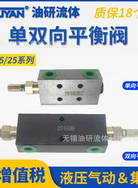 15160A液压15220AF单向25160A双向25220B平衡阀25330BF SPHY-H12L