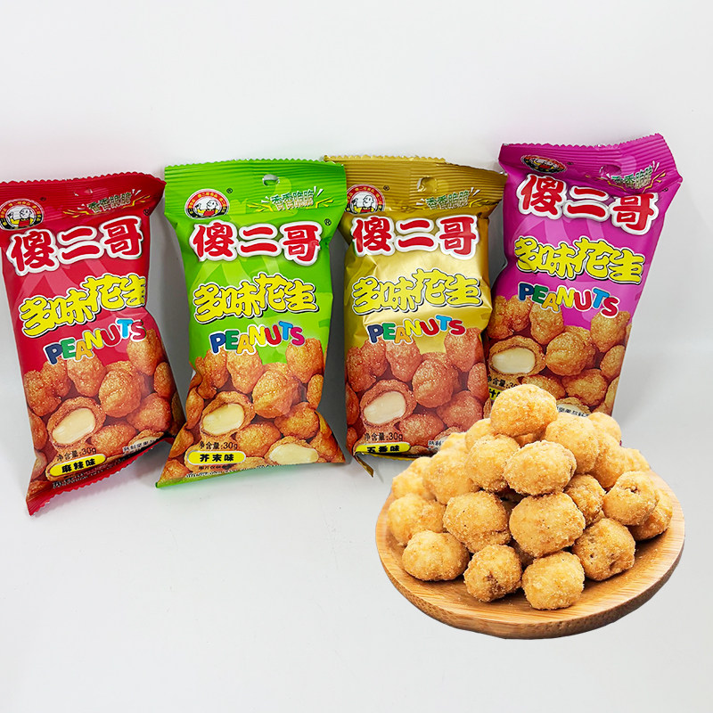 傻二哥多味花生米零食解馋下酒菜