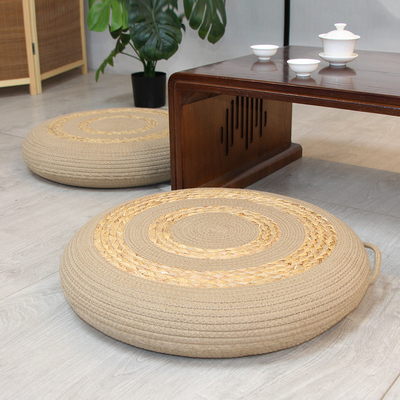 蒲团坐垫日式飘窗榻榻米阳台圆形加厚坐墩家用地上打坐垫禅修垫子