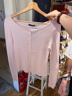 毛衣薄款 单排扣开衫 上衣外套潮 复古大圆领bm针织衫 BrandyGirl美式