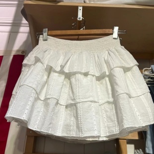 BrandyGirl芭蕾风荷叶边防走光bm半身裙女小个子蛋糕蓬蓬裙短裙子