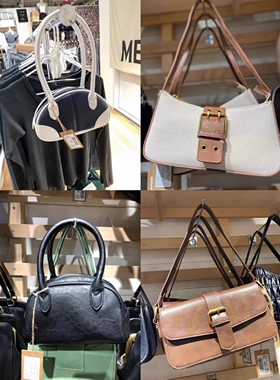 Brandy Girl皮扣包bm包包法棍包剑桥包帆布包腋下包单肩包斜挎包