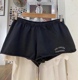 Girl 休闲运显瘦动裤 美式 女bm卷边热裤 LosAngeles高腰短裤 Brandy