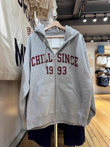 BrandyGirl宅女同款美式连帽拉链bm卫衣女开衫外套宽松休闲上衣潮