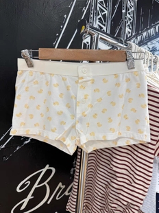 BrandyGirl新款小黄鸭子三粒扣bm短裤女高腰修身热裤居家裤显腿长