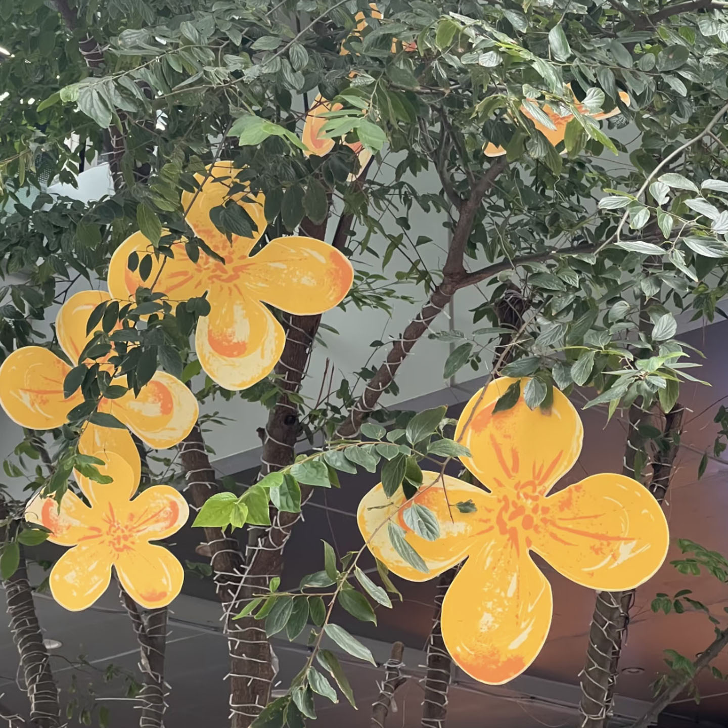 中秋桂花kt板户外防水吊饰挂件花瓣秋季节日氛围感树挂装饰品布置