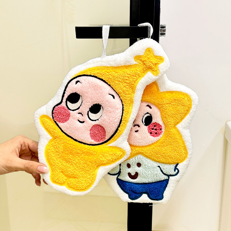擦手巾挂式高颜值可爱珊瑚绒超强吸水加厚厨房卫生间擦手布干抹布,家庭/个人清洁工具,厨房擦手巾,淘宝优惠券,粉丝福利购,淘宝优惠卷