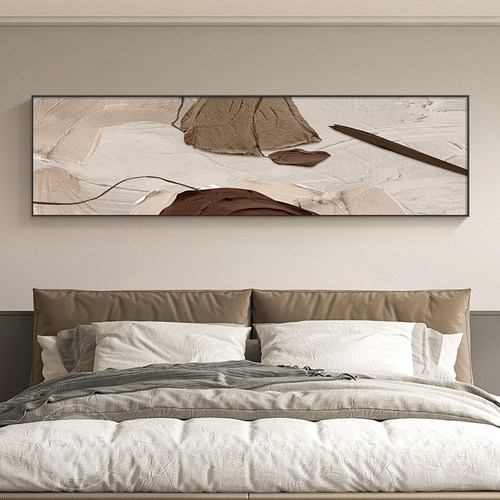 现代简约卧室画 画床头挂画 画抽象艺术主卧壁画 画轻奢高档新款