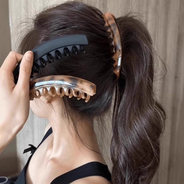 高马尾香蕉夹大号盘发头饰显发量