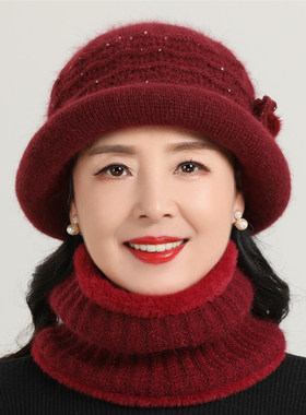 中老年人奶奶妈妈保暖帽