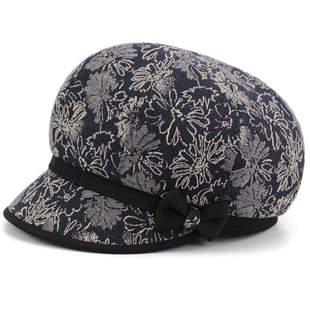 春秋季中老年人帽子女奶奶鸭舌帽休闲薄款妈妈八角帽老太太老人帽