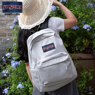 JanSport杰斯伯雾凇初雪相似色双肩包男书包通勤电脑包女轻便背包