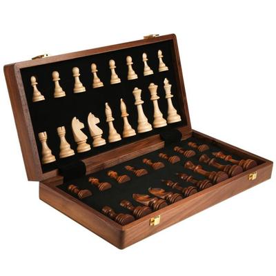 Chess solid wood high grade suit large folding chessboard