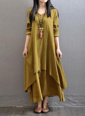 plus-size fashion summer women dress loose ladies dresses女